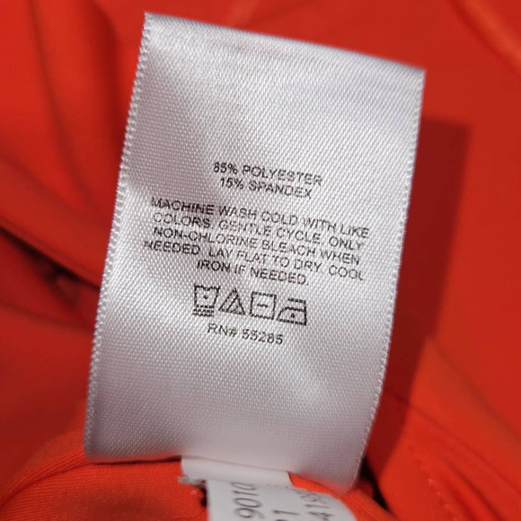 Express Orange Sleeveless Blouse - Picture 3 of 4